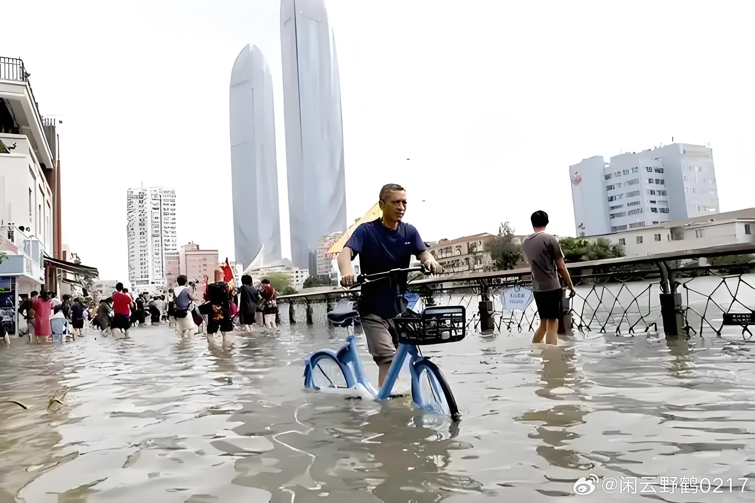 中英街发生海水倒灌，当地积极应对保障民众安全