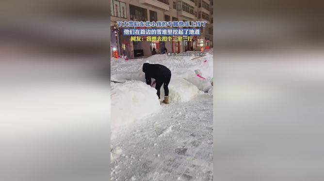 奇迹背后的故事，东北小孩大雪后挖出三室一厅的奇迹之旅