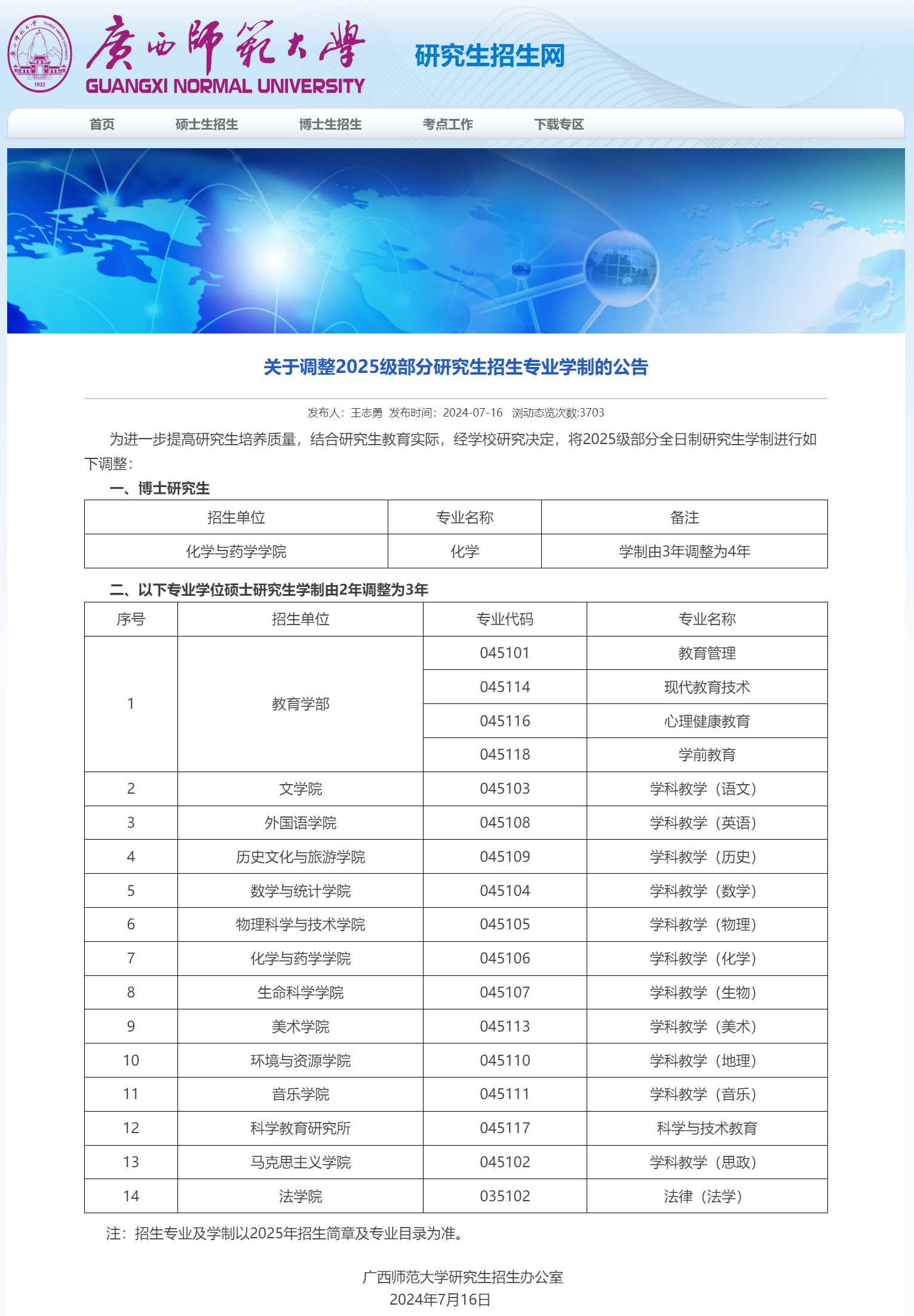 广西师范大学考研分数线详解